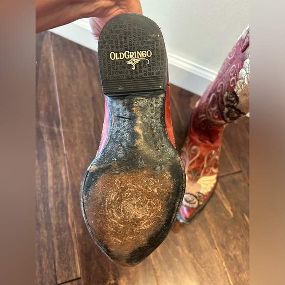 Vintage Old Gringo Boots! Gorgeous Red - Picture 3 of 5